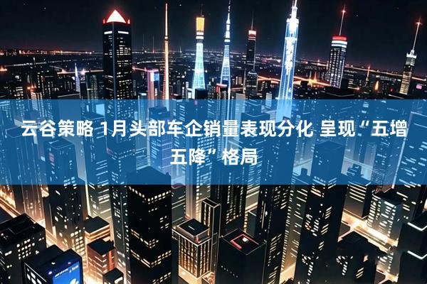 云谷策略 1月头部车企销量表现分化 呈现“五增五降”格局