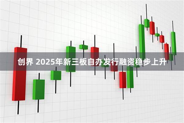 创界 2025年新三板自办发行融资稳步上升