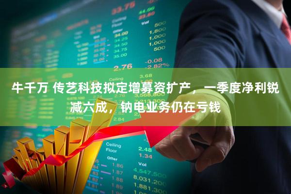 牛千万 传艺科技拟定增募资扩产，一季度净利锐减六成，钠电业务仍在亏钱