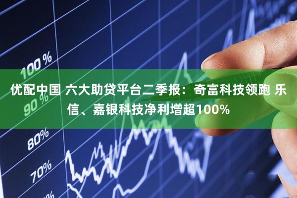 优配中国 六大助贷平台二季报:奇富科技领跑 乐信、嘉银科技净利增超100%