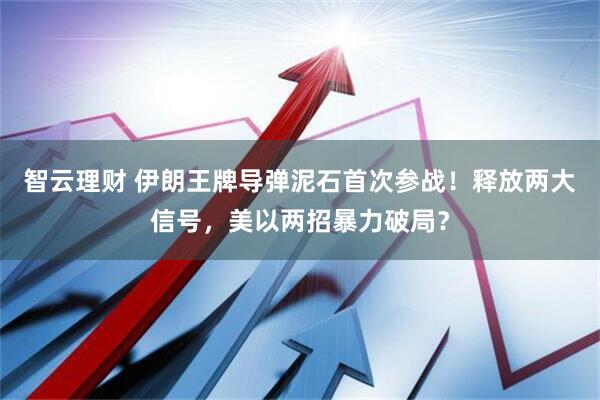 智云理财 伊朗王牌导弹泥石首次参战！释放两大信号，美以两招暴力破局？