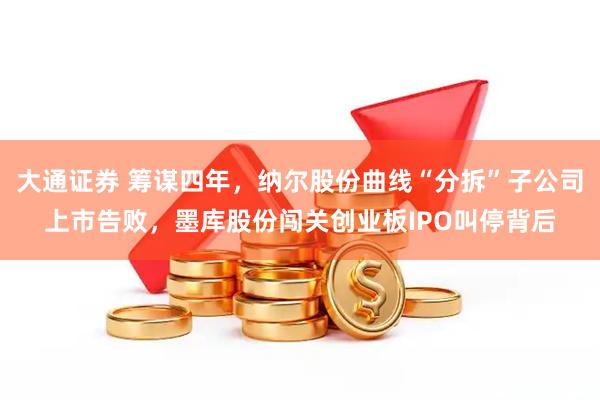 大通证券 筹谋四年，纳尔股份曲线“分拆”子公司上市告败，墨库股份闯关创业板IPO叫停背后